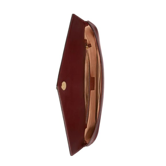Gucci Rajah Leather Clutch in Burgundy - Picture 3 of 8